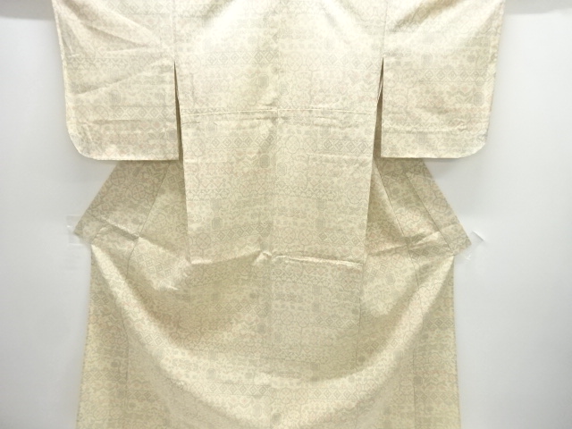 JAPANESE KIMONO / HITOE HON-SHIOZAWA / WOVEN ABSTRACT PLANT 